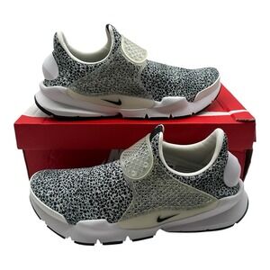 Nike Sock Dart QS Running Shoes Men's Size 12 White/Black‎ Sneakers 942198-100